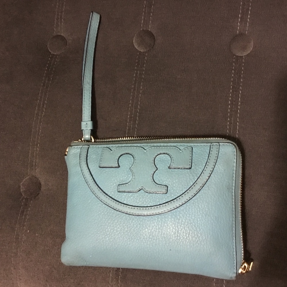 Tory Burch Wristlet Turquoise